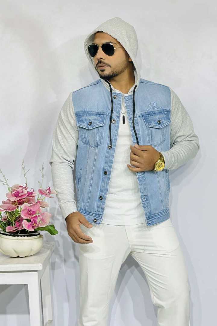 ,Premium,Stylish,Denim,Hoodie