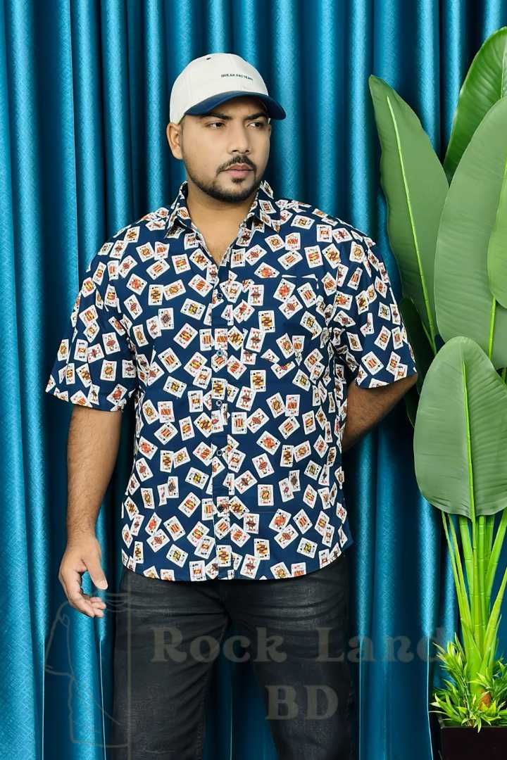 men drop shoulder shirt, half sleeve shirt bd, printed casual shirt men, stylish men shirt Bangladesh, premium men shirt BD, summer shirt for men, trendy half shirt, men fashion Bangladesh, casual we