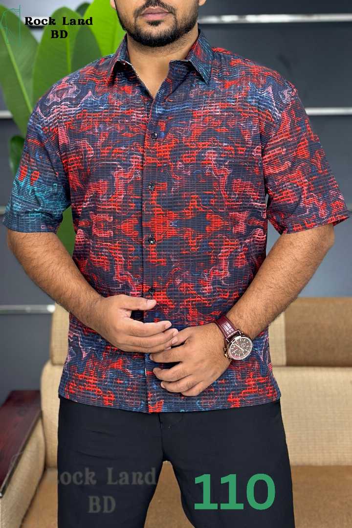 Luxury,Drop,Shoulder,Half,Sleeve,Shirt-HSDS-110